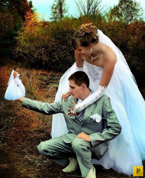 Нелепые свадебные фотографии (24 фото)