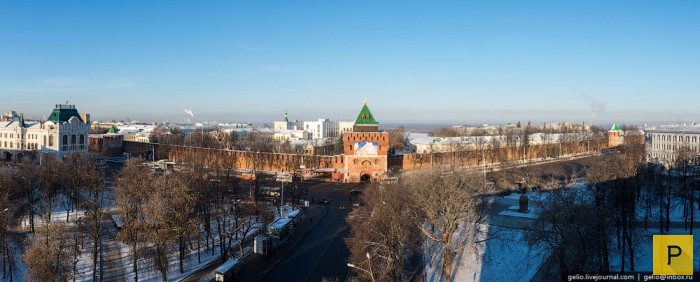Фотоэкскурсия по Нижнему Новгороду зимой (17 фото)
