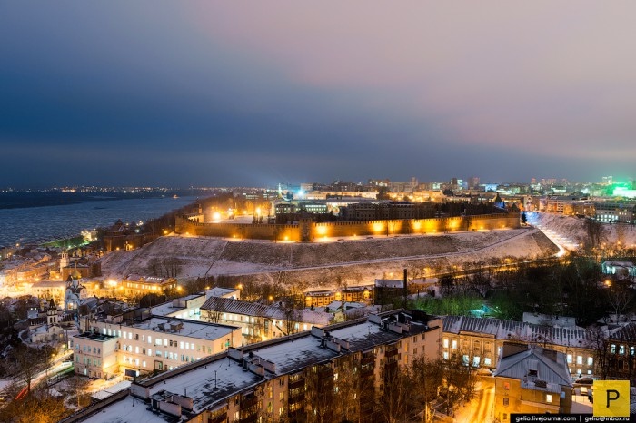 Фотоэкскурсия по Нижнему Новгороду зимой (17 фото)