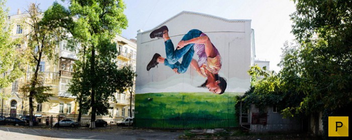 Впечатляющие уличные картины в Киеве (15 фото)