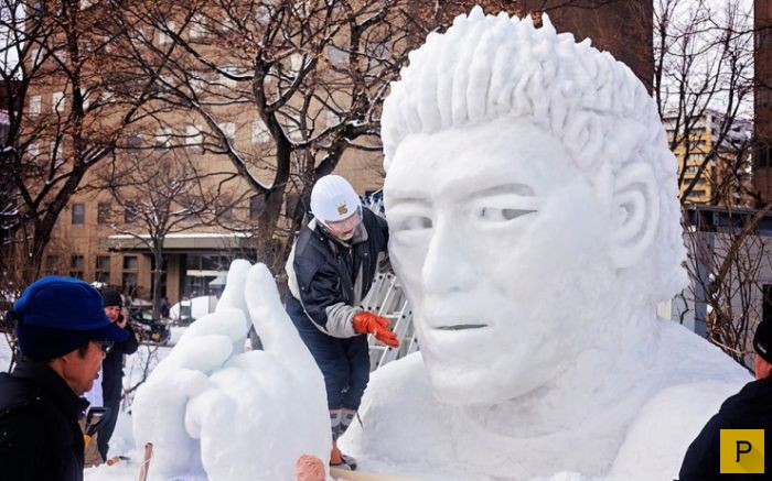 Фестиваль снега - Sapporo Snow Festival в Японии (15 фото)