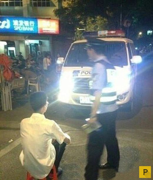 Как в Китае наказывают за езду с дальним светом фар (6 фото)