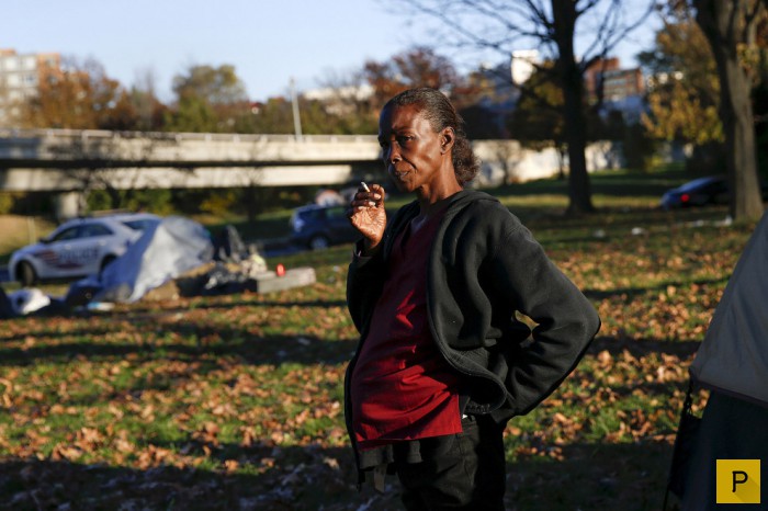 Палаточные городки для бездомных в США (18 фото)
