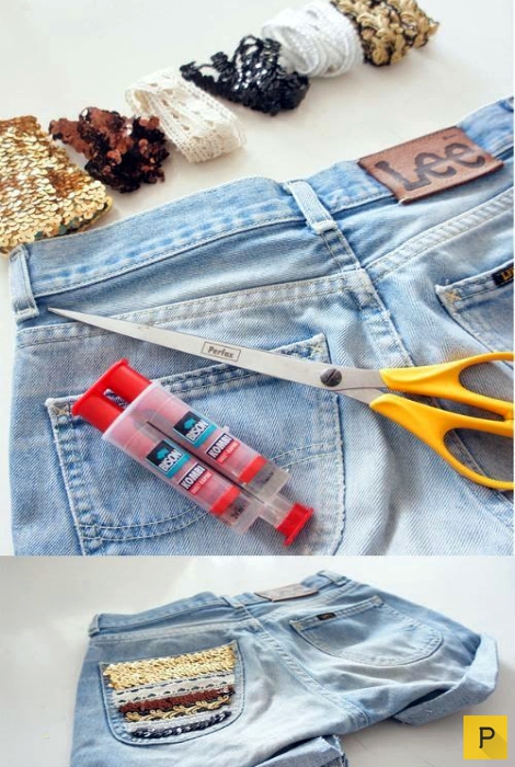 Креативные идеи для преображения старых джинсов (17 фото)
