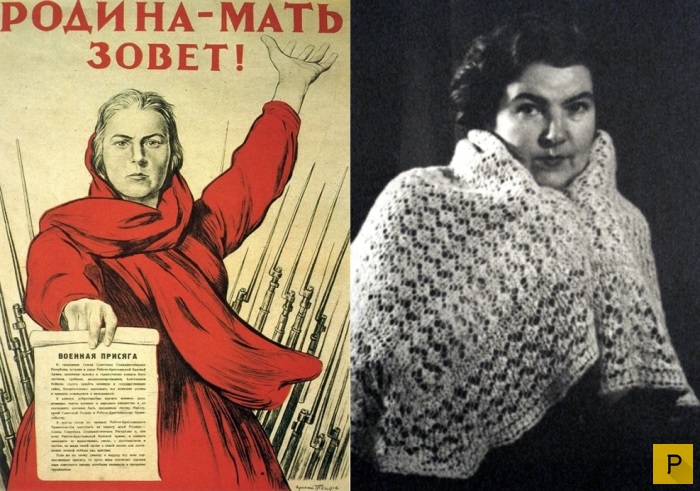 Тамара Тоидзе - прототип образа матери на знаменитом плакате (8 фото)