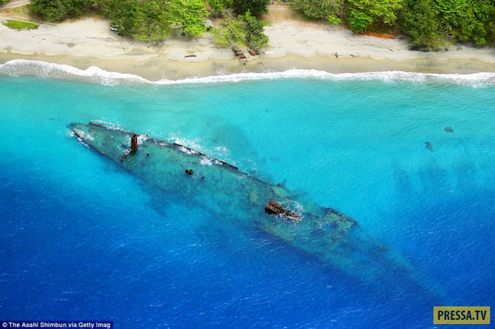 Следы войны на островах Тихого океана (26 фото)