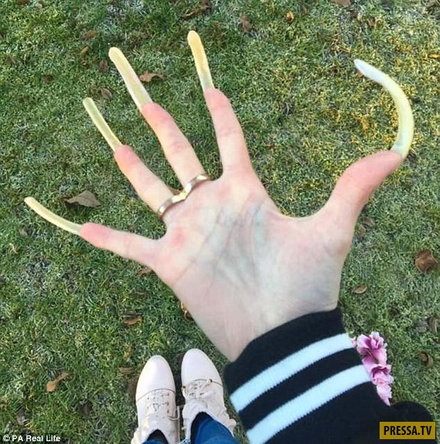 Девушка 3 года не стригла ногти и очень довольна результатом (14 фото)