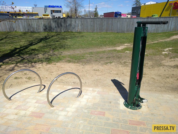 Станция обслуживания велосипедов в Эстонии (4 фото)