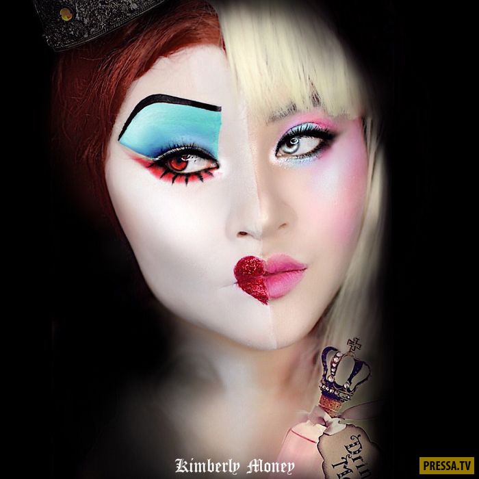 Прекрасный макияж-косплей – принцесса и злодей (5 фото)