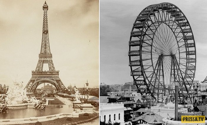 Первое в мире колесо обозрения или как американцам не давала покоя слава Эйфелевой башни (8 фото)