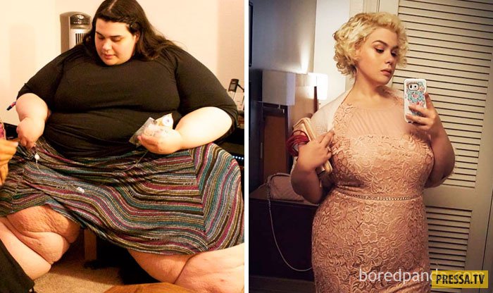 толстые до и после похудения фото