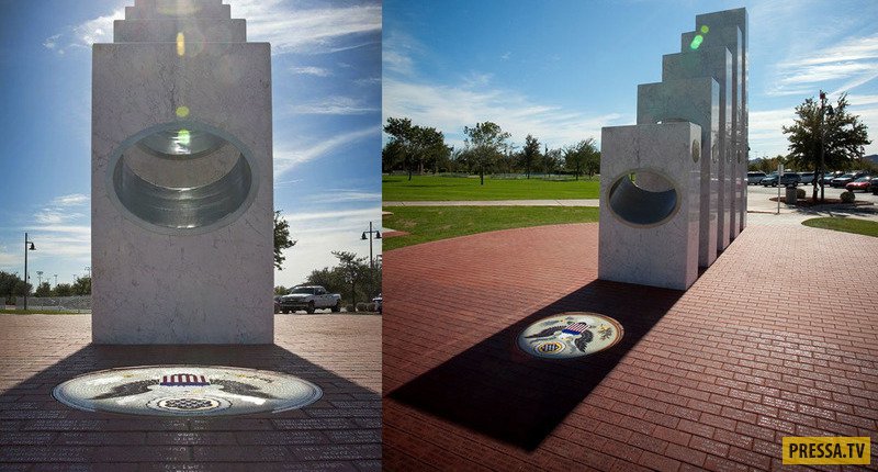 Необычный мемориал в Аризоне в честь погибших американских воинов (4 фото)