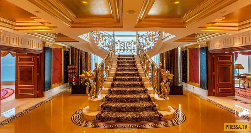 В арабском мире свое представление о стиле и красоте! Самый дорогой номер  в легендарном отеле Burj Al Arab в Дубае (53 фото)