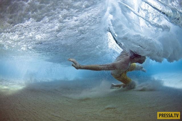 Борьба со стихией: удивительные подводные снимки (14 фото)