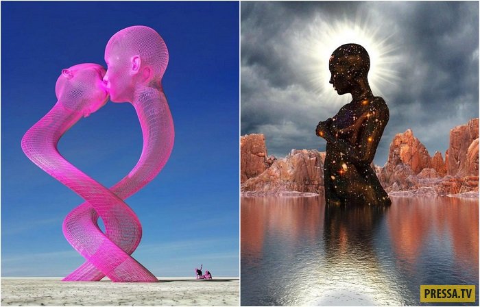 Удивительное искусство: Символизм в необычных  цифровых 3D-скульптурах Чада Найта (26 фото)