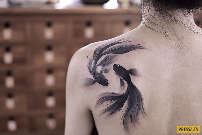 Эти нежные акварельные татуировки влюбляют с первого взгляда! (30 фото)
