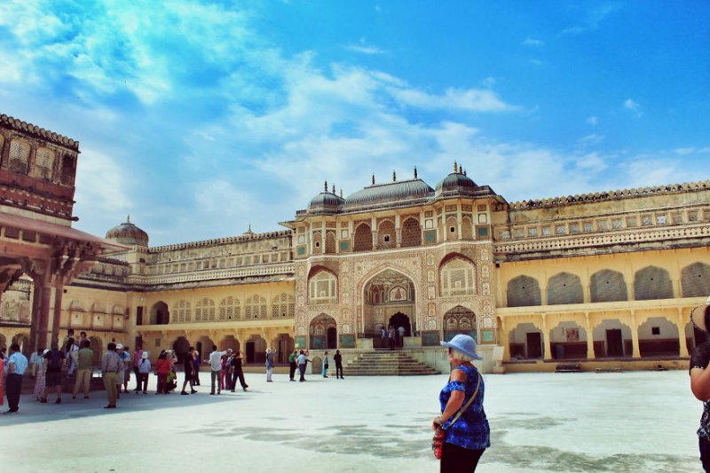 Великолепный старинный дворец Амера  в Джайпуре (8 фото)