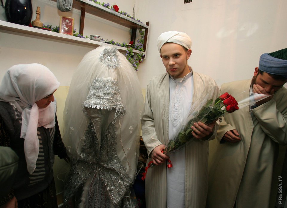 Одевание невесты