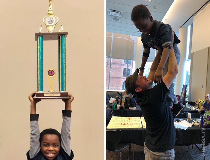 8-летний мальчик - беженец из Нигерии,  выиграл чемпионат Нью-Йорка по шахматам