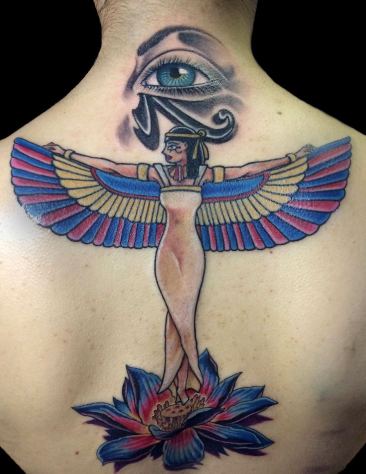 Татуировки с символами Древнего Египта