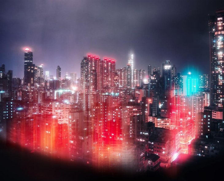 «Гонконгские галлюцинации»: Красочные городские фотографии Иоганна Хекерота