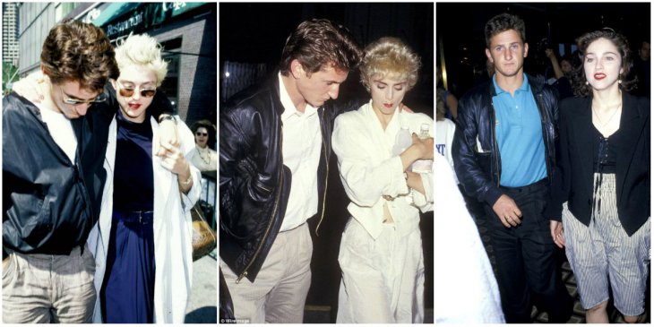 Мадонна с первым мужем Шоном Пенном в 1980-х годах