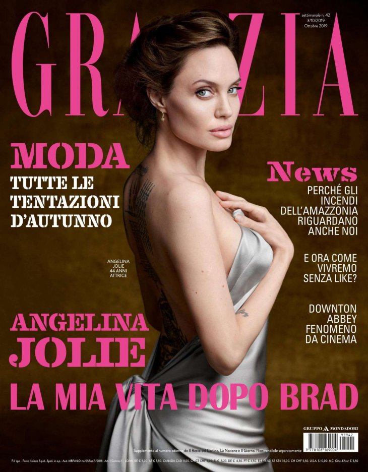 Анджелина Джоли снялась для журнала Grazia Италия (Октябрь 2019)