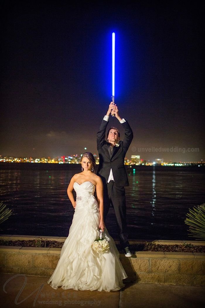 Свадебные фотографии в стиле "Звездных войн"