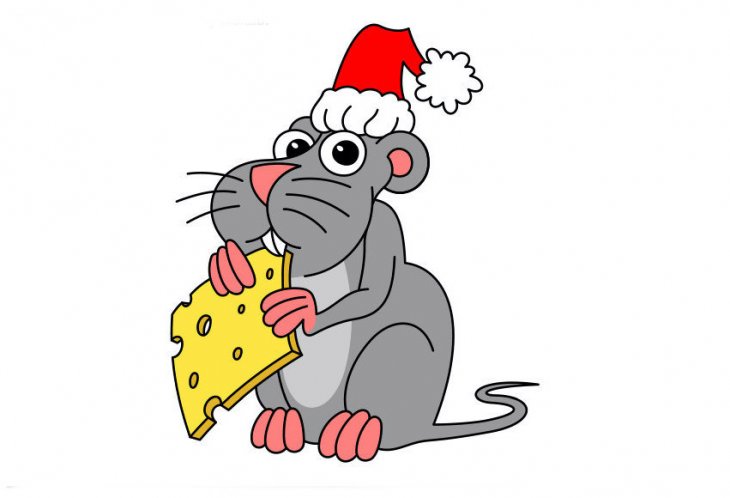 Как нарисовать крысу - символ 2020 года