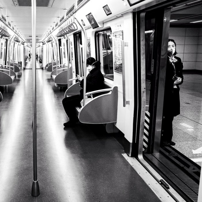 Опустевшее метро в китайском городе Чэнду