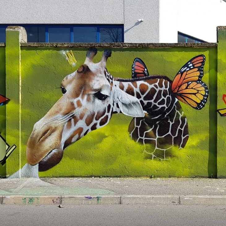 Трехмерный стрит-арт художника Козимо Чеоне Каиффа Трехмерный стрит-арт художника Козимо Чеоне Каиффа Интересное