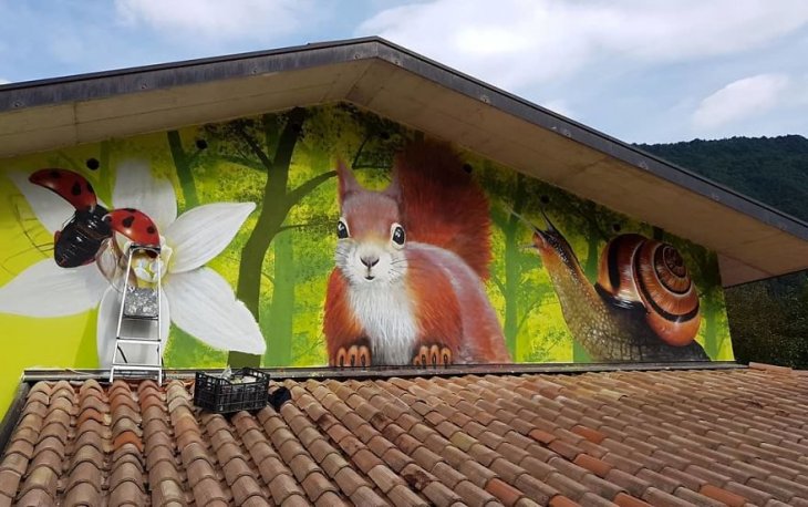 Трехмерный стрит-арт художника Козимо Чеоне Каиффа Трехмерный стрит-арт художника Козимо Чеоне Каиффа Интересное