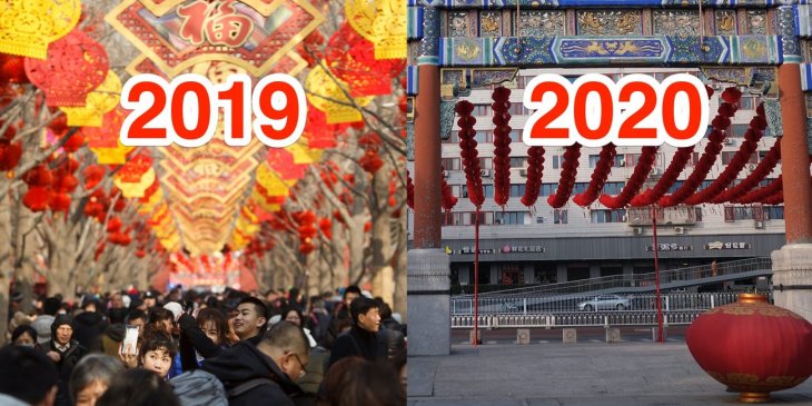 Из-за коронавируса в Китае отменили празднование Лунного Нового года