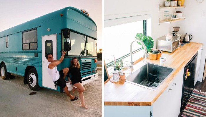 Фургон Blue Bird Bus - настоящий дом на колесах