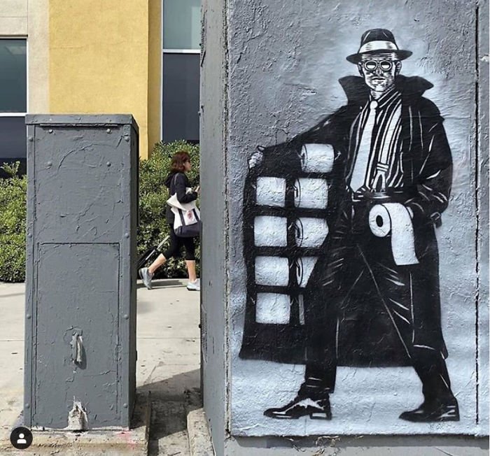 Граффити о коронавирусе на улицах городов мира