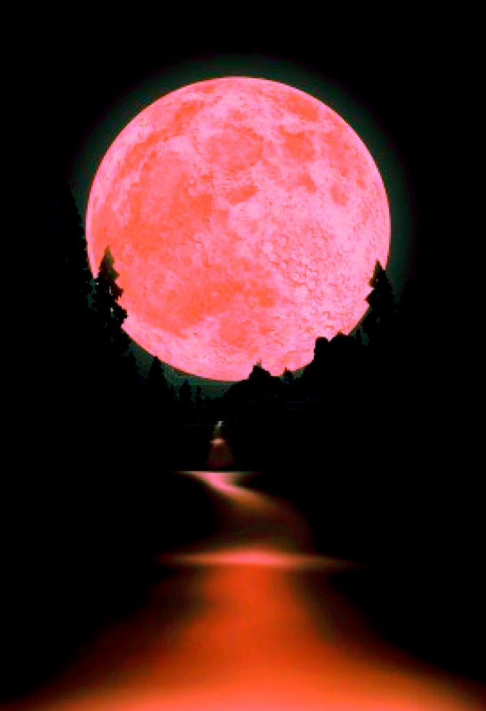 Суперлуние «Розовая луна» в ночь с 7 на 8 апреля