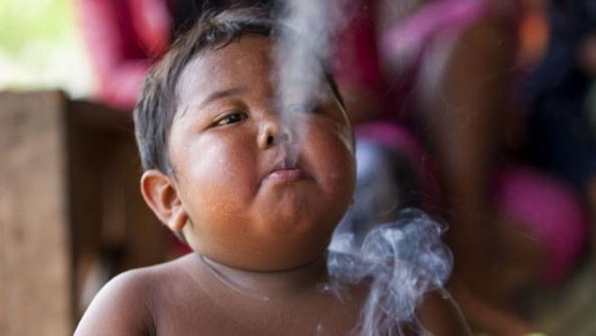 Малыш бросил курить по 40 сигарет в день и ведет здоровый образ жизни