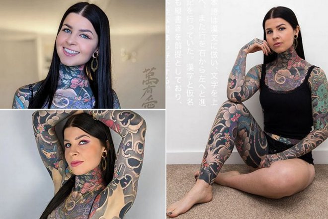 Девушка потратила 20 000 фунтов стерлингов на татуировки тела, но больше всего впечатлилась татуажем губ