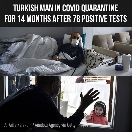 У мужчины из Турции 14 месяцев подряд положительный тест на Covid-19