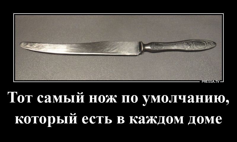 Такой нож есть в каждом доме