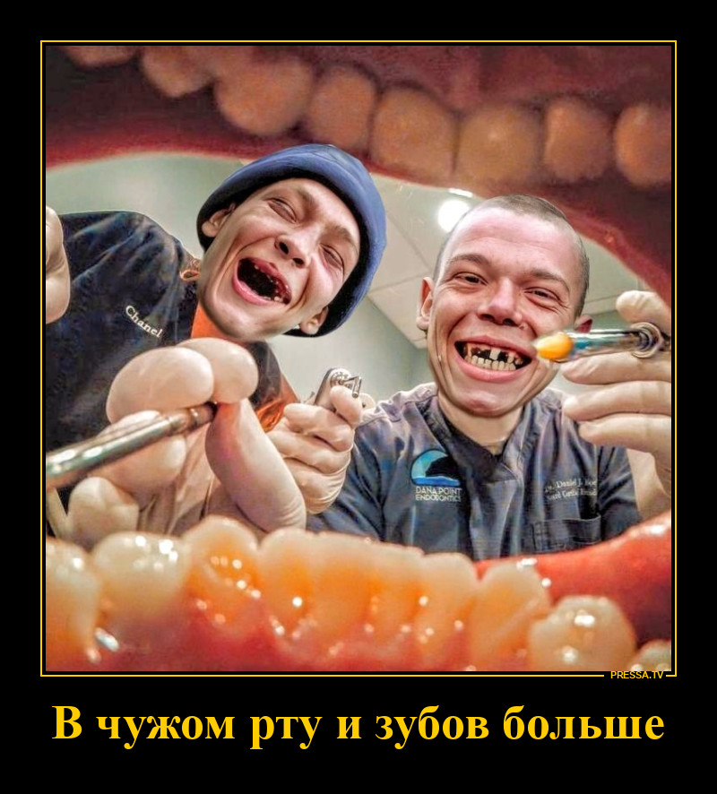 Только обратись к СТОМАТОЛОГУ — и… проблем ПОЛОН РОТ!