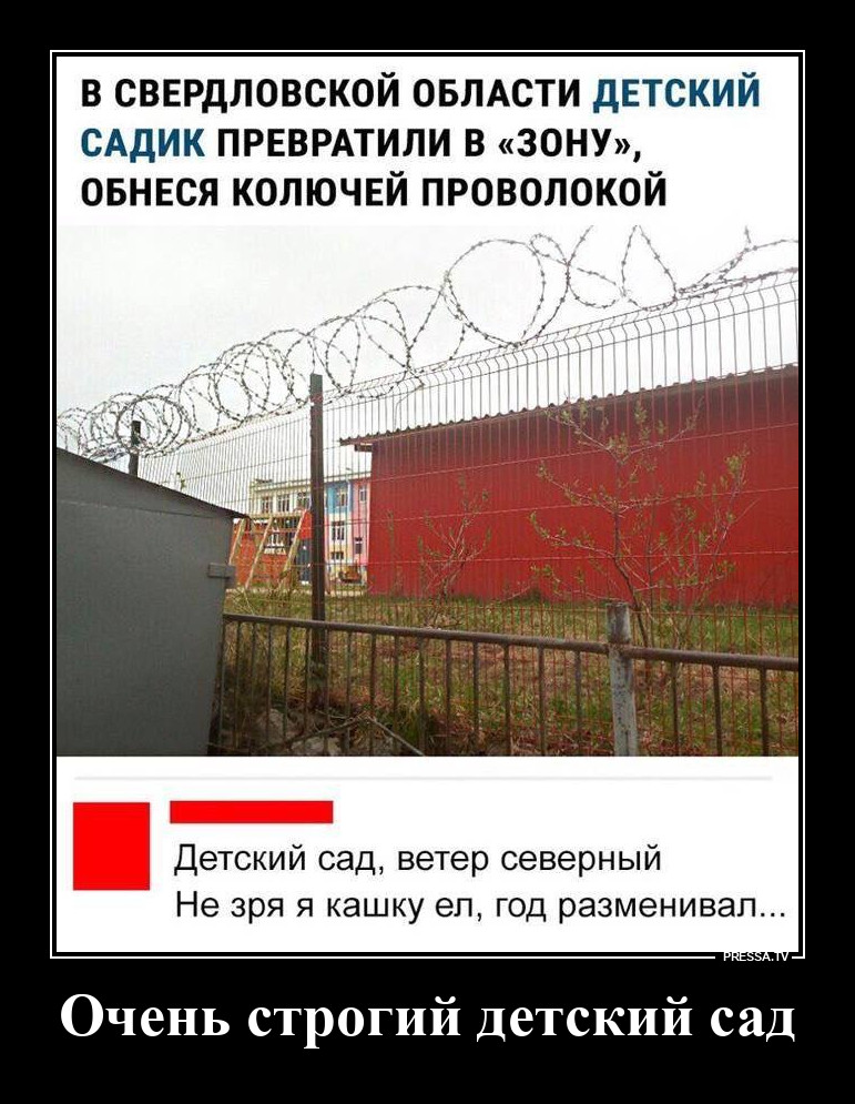 За колючкой